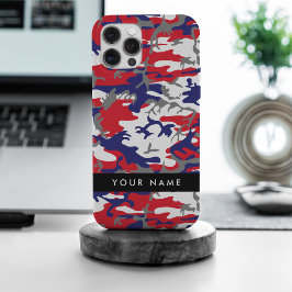 Independence day Camouflage Your name Personalize iPhone 15 Pro Maxケース