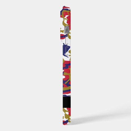 Independence day Camouflage Your name Personalize iPhoneケース (左側面)