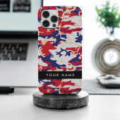Independence day Camouflage Your name Personalize iPhoneケース