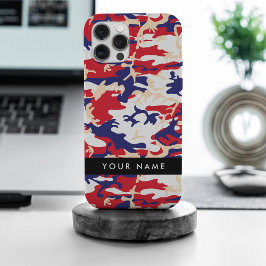 Independence day Camouflage Your name Personalize iPhone 15 Pro Maxケース