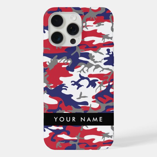 Independence day Camouflage Your name Personalize iPhoneケース (裏面)