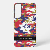 Independence day Camouflage Your name Personalize Samsung Galaxyケース (裏面)