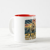 Independence day Coffee mug ツートーンマグカップ (正面左)