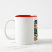 Independence day Coffee mug ツートーンマグカップ (左)