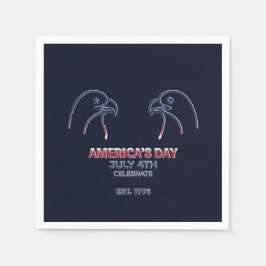 Independence Day / Día de la Independencia 2026 スタンダードカクテルナプキン
