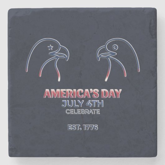 Independence Day / Día de la Independencia 2026 ストーンコースター (正面)