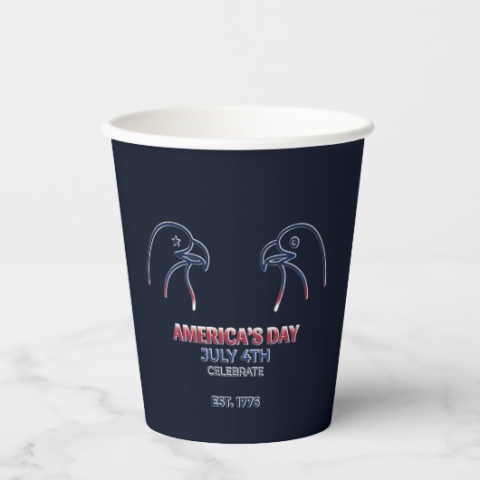Independence Day / Día de la Independencia 2026 紙コップ (正面)