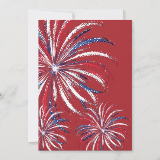 Independence Day July 4th Party Invite  (裏面)