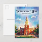 Independence Hall Pennsylvania ポストカード (正面/裏面)