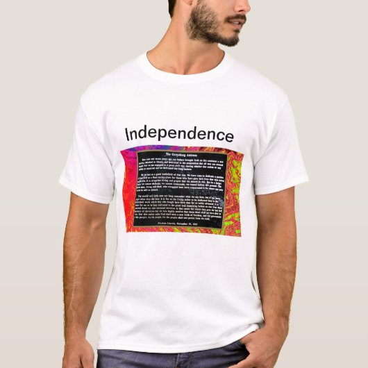 Independence  jGibney Zazzle Men's Basic T-Shirt l Tシャツ (正面)