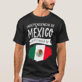 Independencia De Mexico September 16 Day Mexican F Tシャツ (正面)