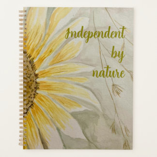Independent by nature journal  sunflower プランナー手帳
