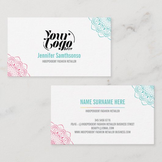 Independent Fashion Retailer 名刺 (正面/裏面)