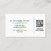 Independent Pharmacy | Modern Minimalist Barcode 名刺 (裏面)