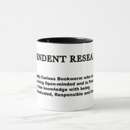 Independent researcher マグカップ (中央)