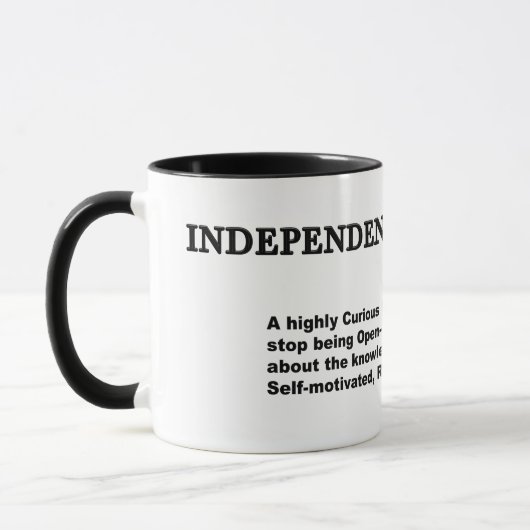 Independent researcher マグカップ (左)