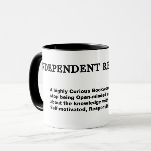Independent researcher マグカップ (正面左)
