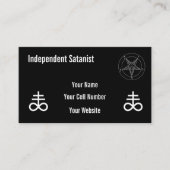Independent Satanist 名刺 (正面)