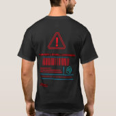 Independent Thinking Detected – Cyberpunk System Tシャツ (裏面)