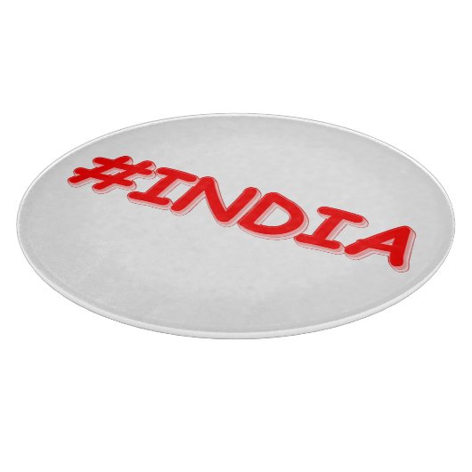 「#India」かわいいデザイン。買今 カッティングボード (角)