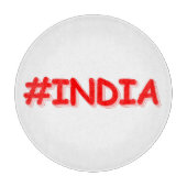 「#India」かわいいデザイン。買今 カッティングボード (正面)