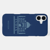 INDIA カスタムテキストと色 iPhoneケース (裏面横)