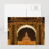 INDIA、カナタカ州、マイスール:マハラジャ宮殿 (b. 3 ポストカード (正面/裏面)