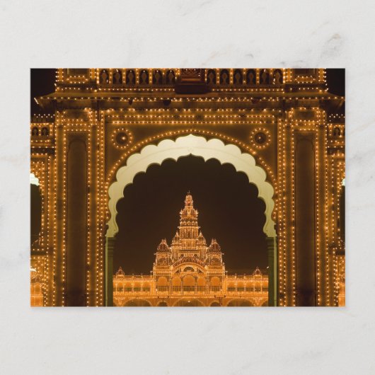 INDIA、カナタカ州、マイスール:マハラジャ宮殿 (b. 3 ポストカード (正面)