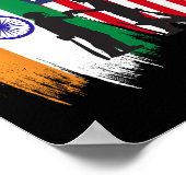 India And America Cricket Patriotic Gift For Final ポスター (角)