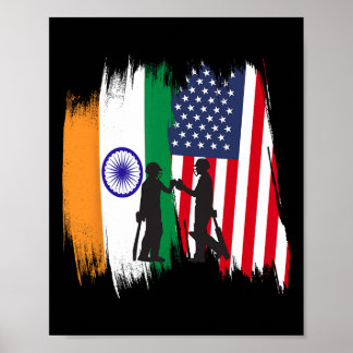 India And America Cricket Patriotic Gift For Final ポスター
