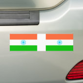 INDIA Carflag, sticker バンパーステッカー (車上)