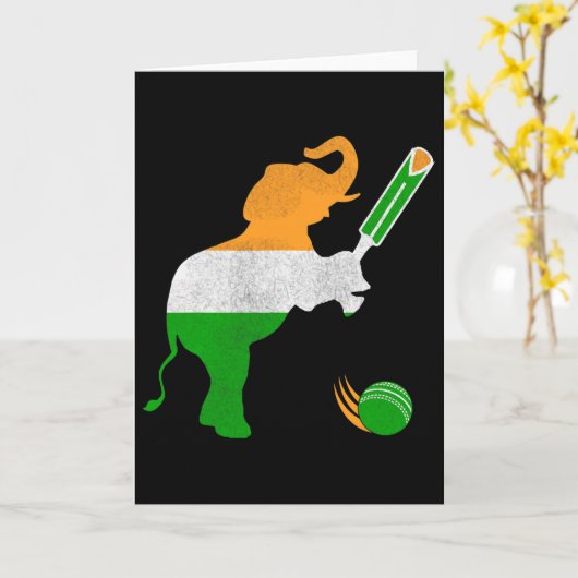 India Cricket 1  カード (黄色い花)