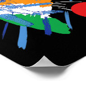 India Cricket Fan Or Player  ポスター (角)