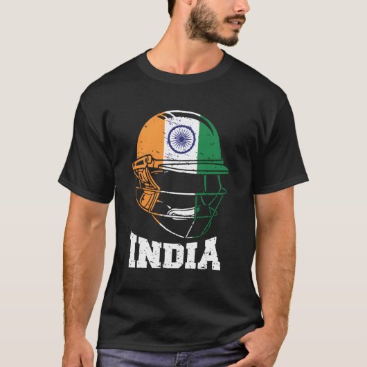 India Cricket For FansジャージーインディアンCricket Tシャツ (正面)