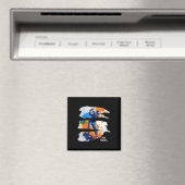 India Cricket Jersey Flag Indian Cricket マグネット (インサイチュ (食洗機))