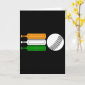 India Cricket Player Ll Indian Flag Cricket Team  カード (黄色い花)