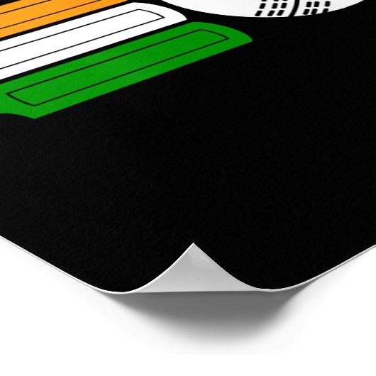 India Cricket Player Ll Indian Flag Cricket Team  ポスター (角)