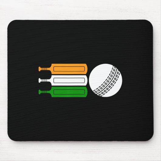 India Cricket Player Ll Indian Flag Cricket Team  マウスパッド (正面)