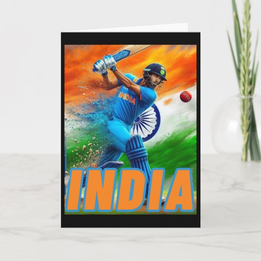 India Cricket Supporters Jersey - Indian Cricket F カード (正面)