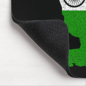 India Cricket Tsman Boundary Shot With Indian Flag マウスパッド (コーナー)