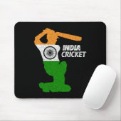 India Cricket Tsman Boundary Shot With Indian Flag マウスパッド (マウス)