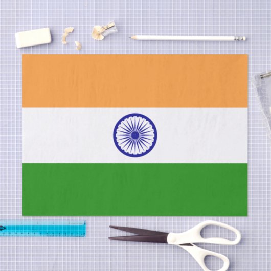 India fashion decor, Indian Flag tissue paper 薄葉紙 (クラフト)