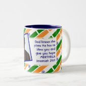 INDIA FLAG写真テンプレートテキストの追加 ツートーンマグカップ (正面右)