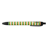 India Flag Cute Patriotic Black Ink Pen 黒ボールペン (ボトム)