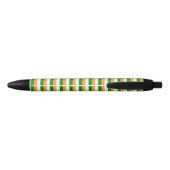 India Flag Cute Patriotic Black Ink Pen 黒ボールペン (裏面)