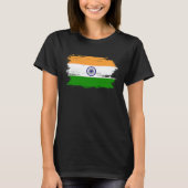 India Flag for Proud German Indian Tシャツ (正面)