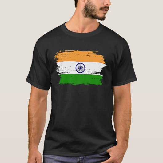 India Flag for Proud German Indian Tシャツ (正面)