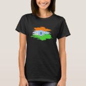 India Flag Independence Jai Hind Patriotic Tシャツ (正面)