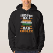 India Flag Indian Dad Like A Regular Dad But Coole パーカ (正面)