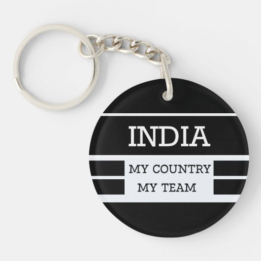 India My Country My Team Concept キーホルダー (正面)